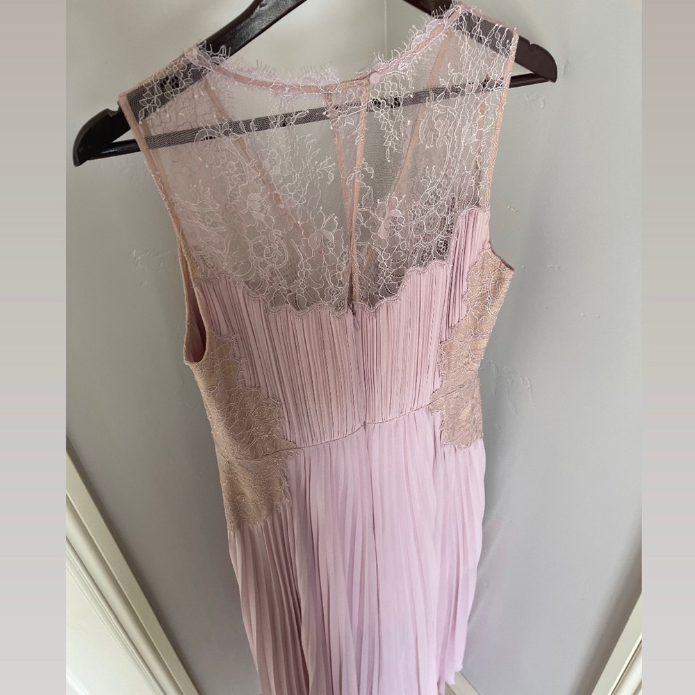 NEW BCBG MAXAZRIA LAVENDER ANGELEA PLEATED HIGH LOW DRESS - Picture 5 of 15